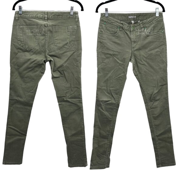 Toad & Co. Sisko Slim Organic Cotton Light Olive Pants 6 - Picture 6 of 6